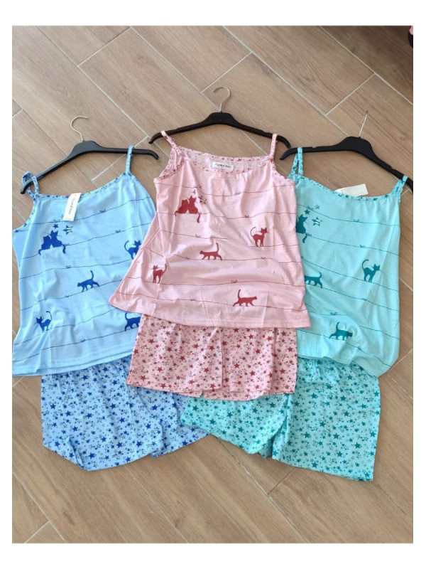 Pijama gatos 2 piezas