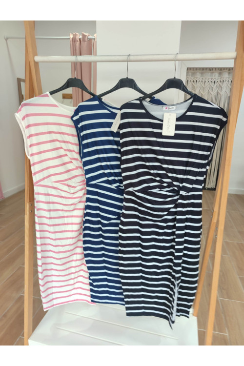 Vestido rayas nudo 