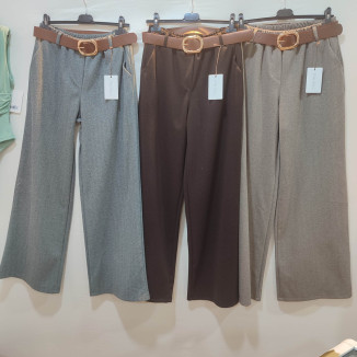 Pantalón espiga cinturón