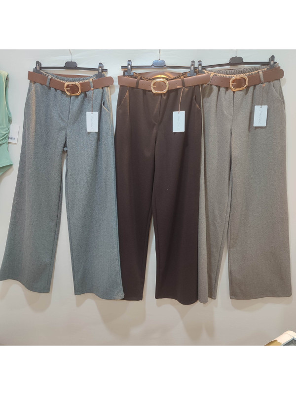 Pantalón espiga cinturón