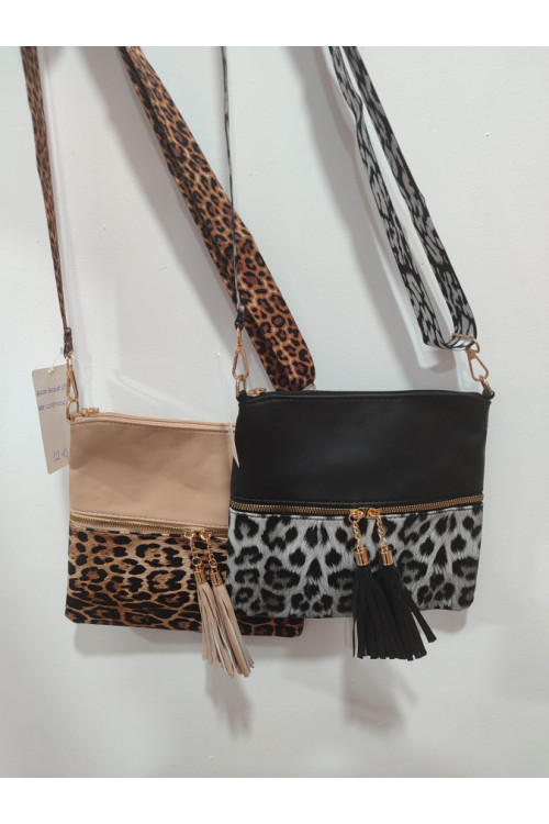 Bolso bicolor leo