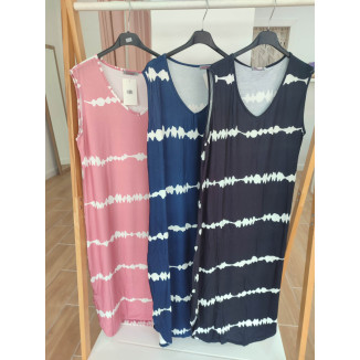 Vestido rayas despintadas