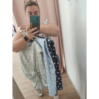 Chaleco hombrera lunares