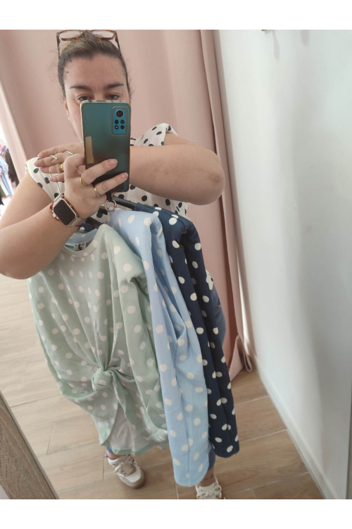 Chaleco hombrera lunares