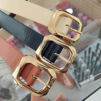 Cinturón hebilla cuadrada