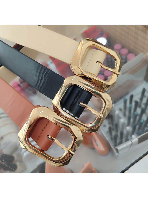 Cinturón hebilla cuadrada